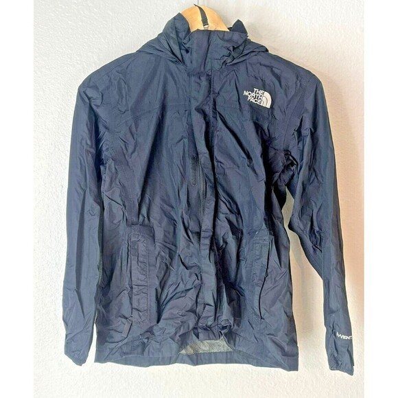 The North Face Hyvent Black Windbreaker Jacket Large Boys - Picture 1 of 8